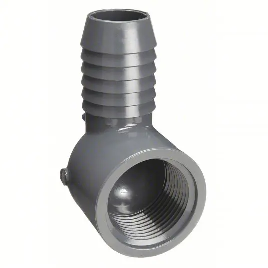 1" x 3/4" 90° PVC Insert Reducing Elbow (Insert x FIPT)